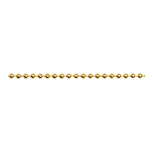 9Kt Yellow Gold 1.50mm Solid Beaded Bracelet