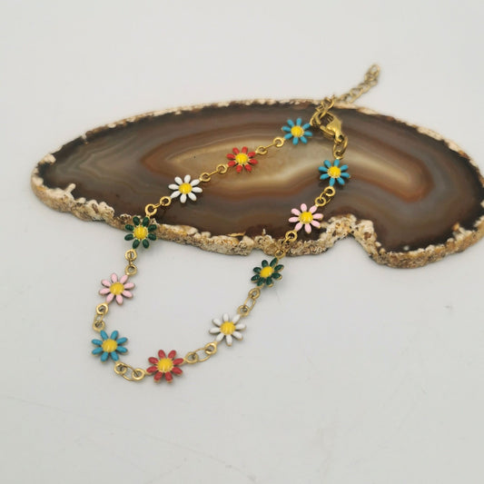 Daisy bracelet - multicolour