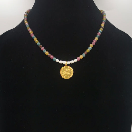 Tourmaline & Pearl Necklace